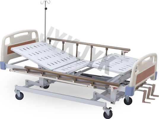 Letto ospedaliero ICU con ABS manuale integrato e regolabile con asta per flebo
