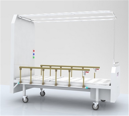 Apparecchiature per letti medici elettrici di isolamento ospedaliero con ventilatore per purificazione dell'aria OEM